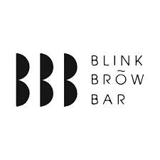 Blink Brow Bar London logo, official brow and lash partner at AMIS Malta